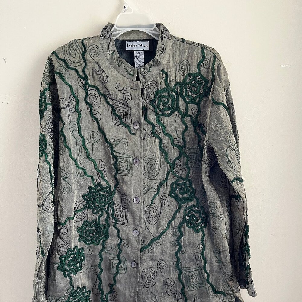 Elegant Indigo Moon Jacket